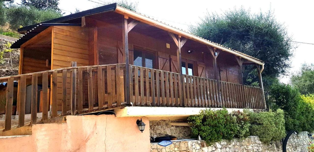 Chalet Côte d'Azur Piscine Terrasse et Vue Mer Drap Extérieur photo
