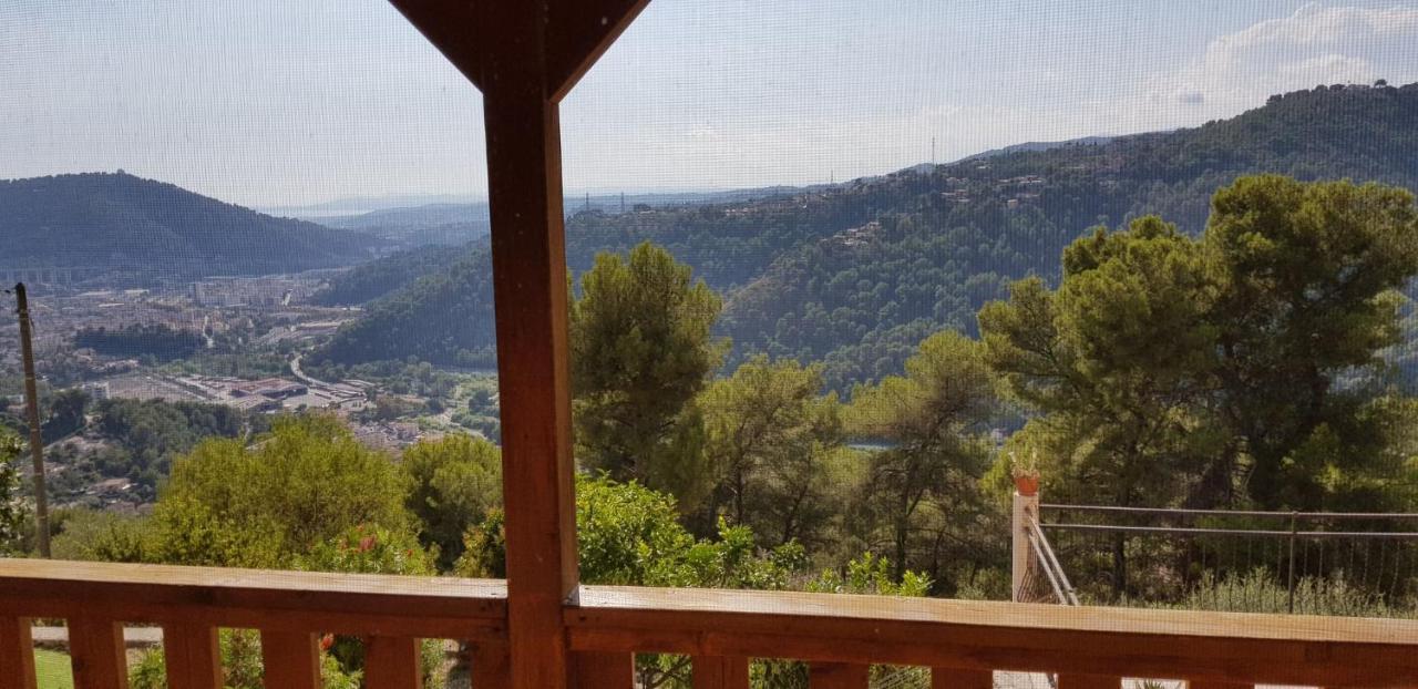 Chalet Côte d'Azur Piscine Terrasse et Vue Mer Drap Extérieur photo